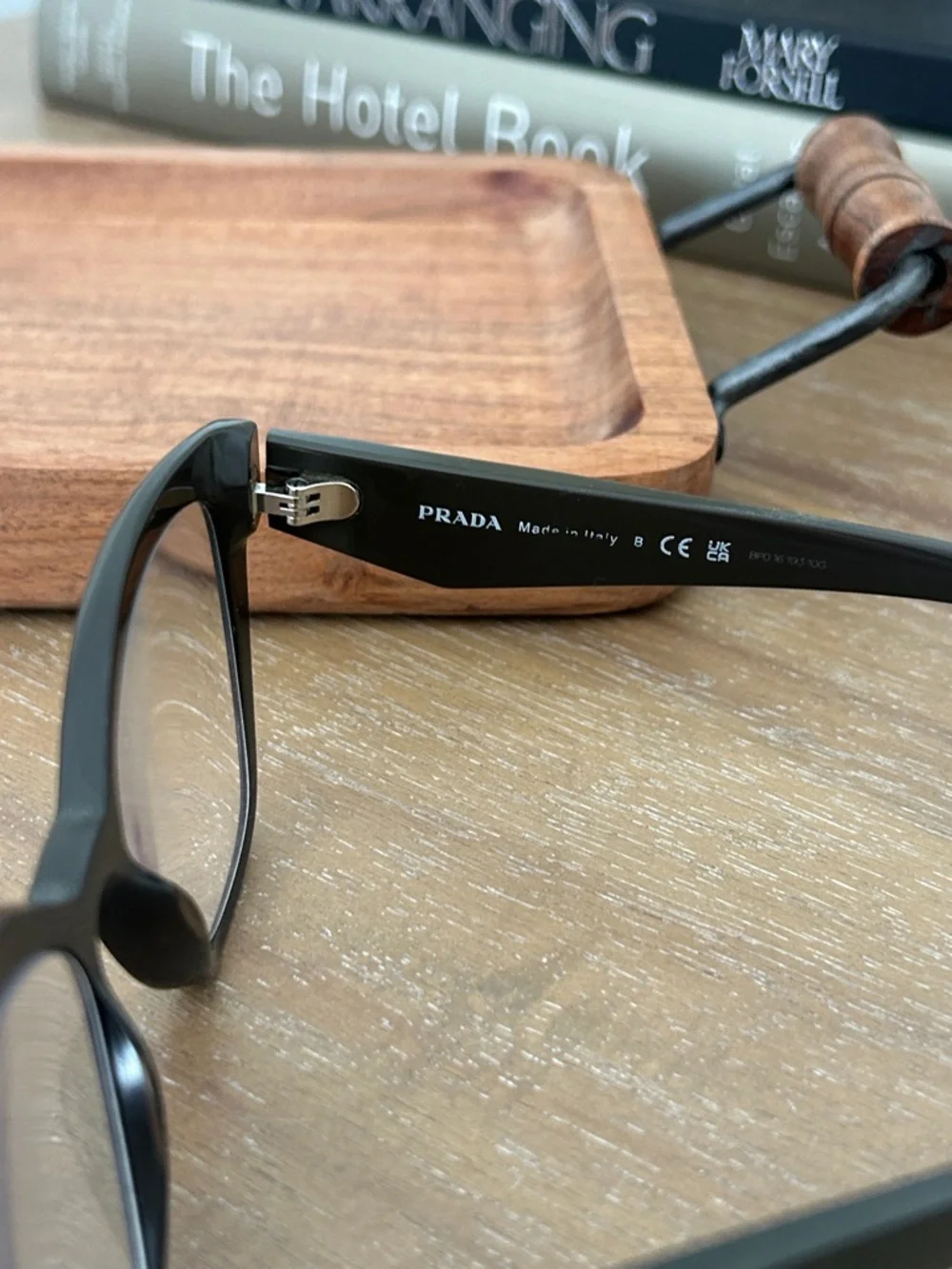 Prada Black Cat-Eye Acetate Glasses - Picture 7 of 9